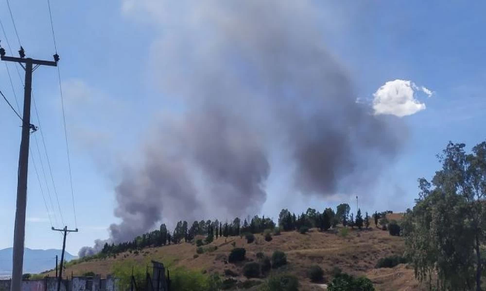 Φωτιά στον Ασπρόπυργο - Ισχυρές πυροσβεστικές δυνάμεις στο σημείο